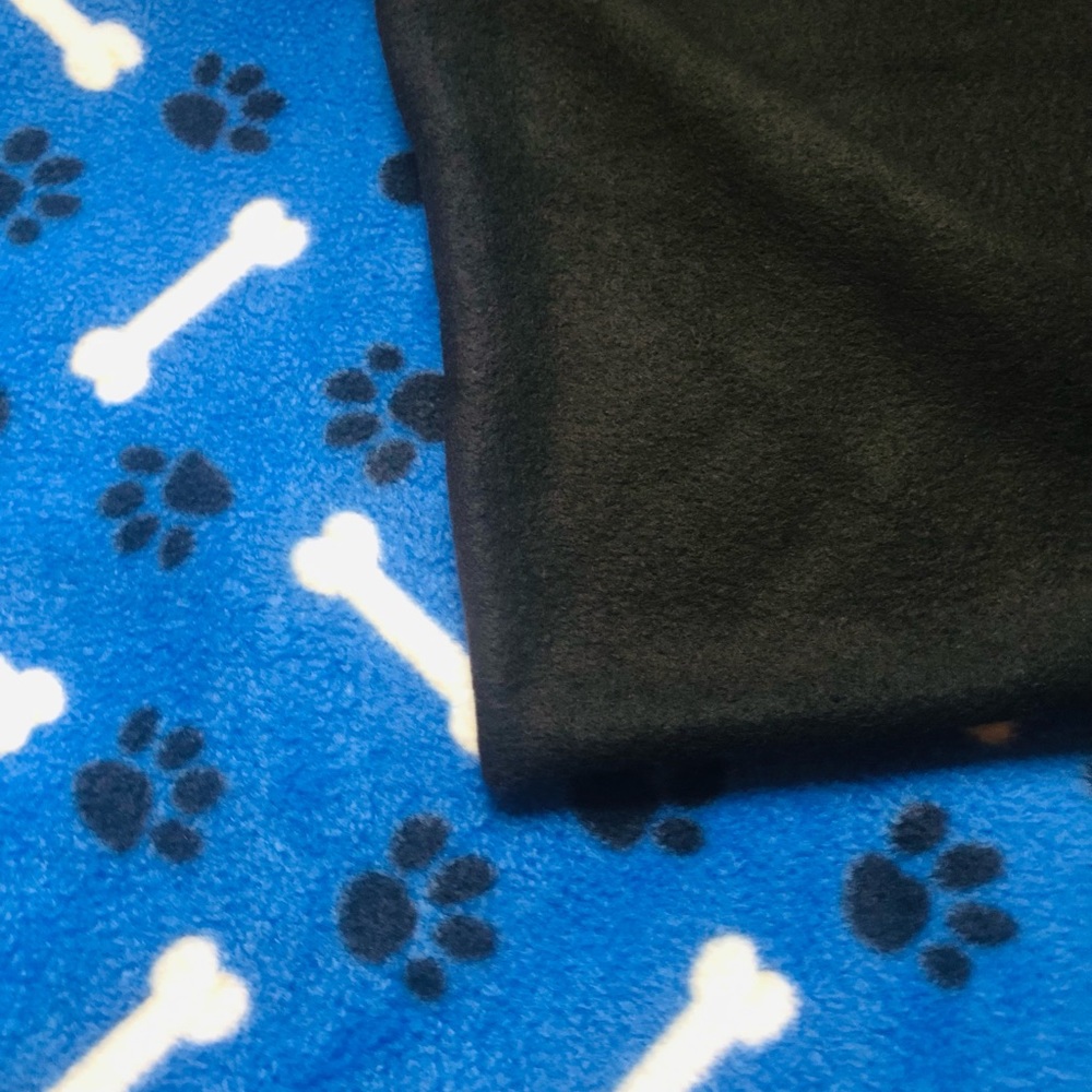 Dog  Double Fleece Reversible Blanket size 30”x35
